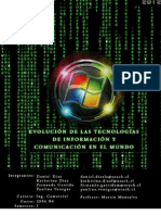 Evolución de las tecnologías de Información y Comunicación en el mundo