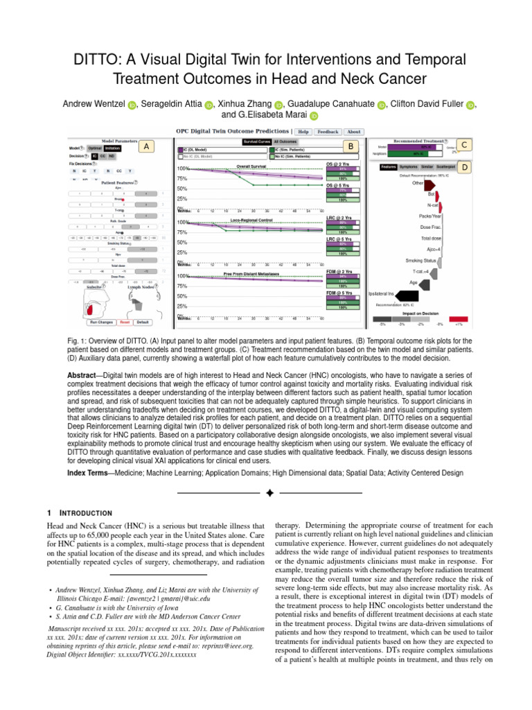 DITTO a Visual Digital Twin for Interventions and | PDF | Clinical ...