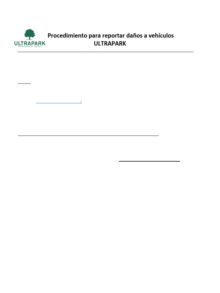 Procedimiento Para Reportar Daños a Vehículos | PDF