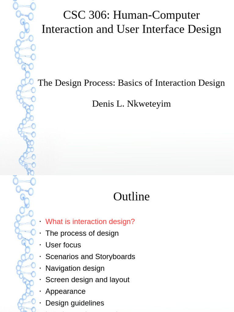 Csc 306 Sem2 2019-2020 - 6 Interaction Design | PDF | Graphical User ...