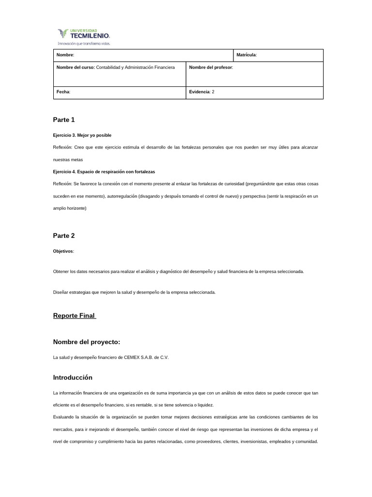 Evidencia 2 contabilidad y administración | PDF | Business | Capital de ...