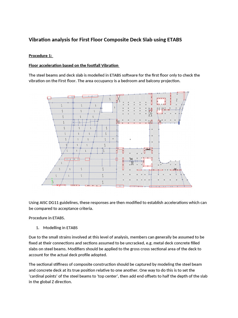Vibration Analysis Using Etabs | PDF | Damping | Beam (Structure)