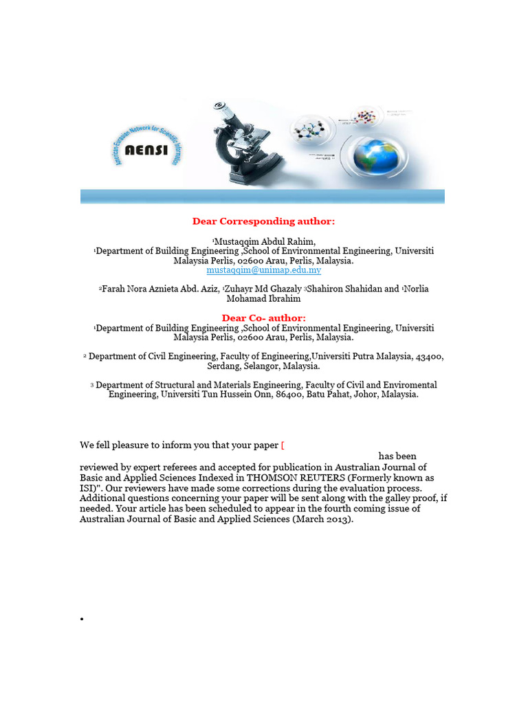 75 Ajbas March 2013( Final Acceptance Letter) | PDF | Agriculture | Crops