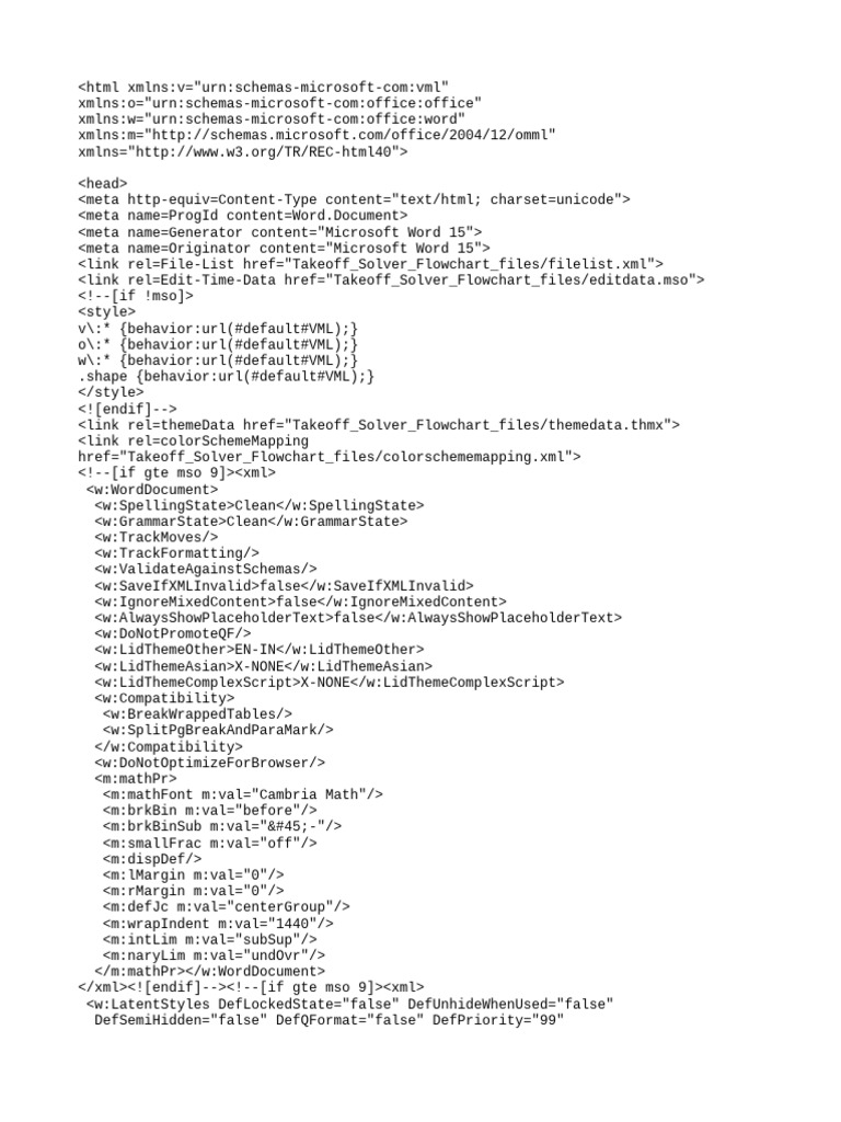 Takeoff Solver Flowchart (1) | PDF