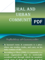 Rural and Urban Communities