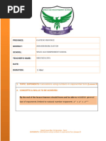 Grade 8 Exponents Lesson Plan | PDF | Lesson Plan | Exponentiation