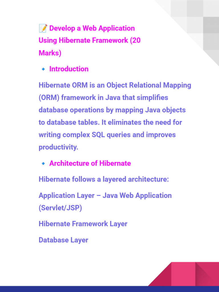 Dev Hibernate Web Application | PDF | Software Architecture | Software ...