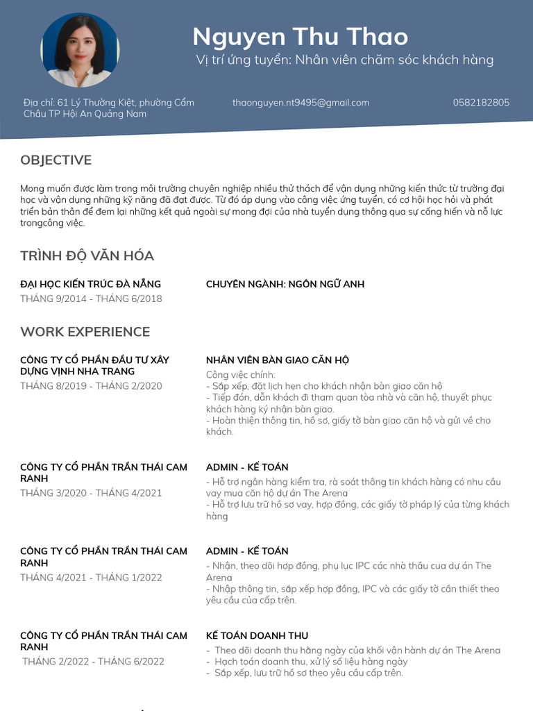 Nguyen Thu Thao TopCV.vn 030225.220214 | PDF