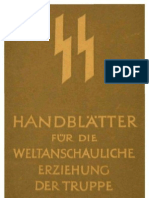SS - Handblaetter Fuer Die Weltanschauliche Erziehung Der Truppe - Themen 11-15 (27 S., Scan)