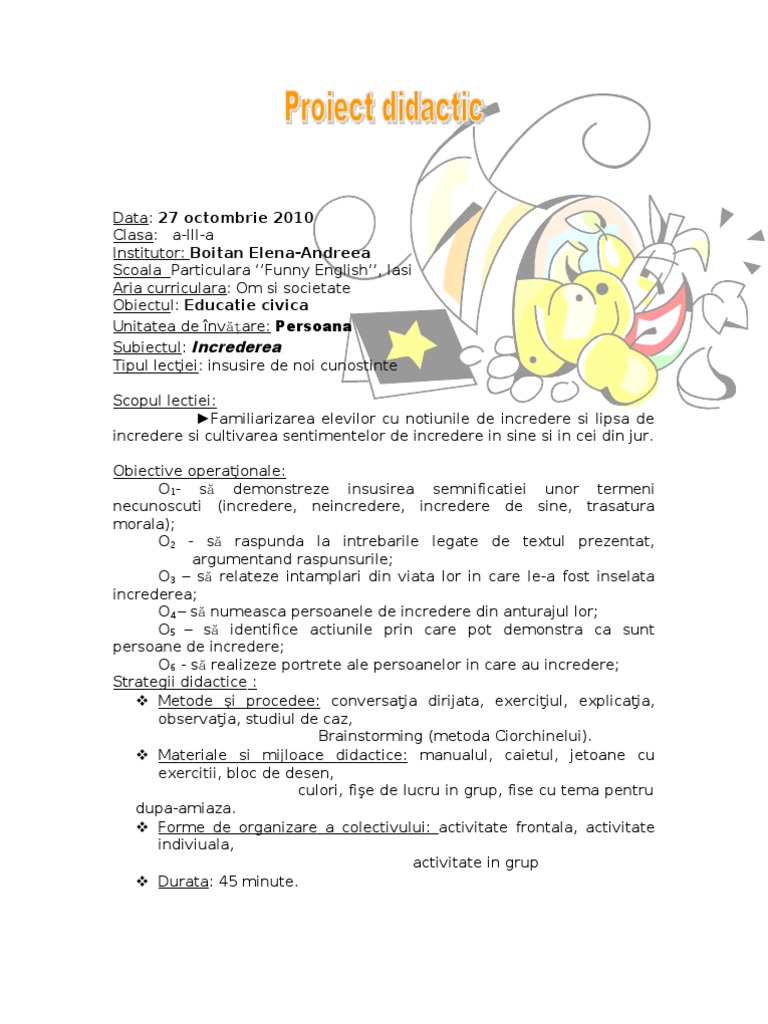 Proiect Ed Civica Comisie