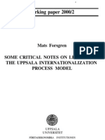 Critical Notes on Uppsala Model