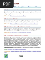 Programma Di Matematica per il III anno di Liceo ad Indirizzo Umanistico