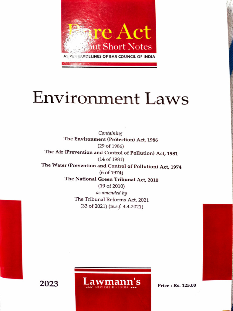 Environmental Laws | PDF