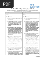First Speaker Debate Structure Guide | PDF