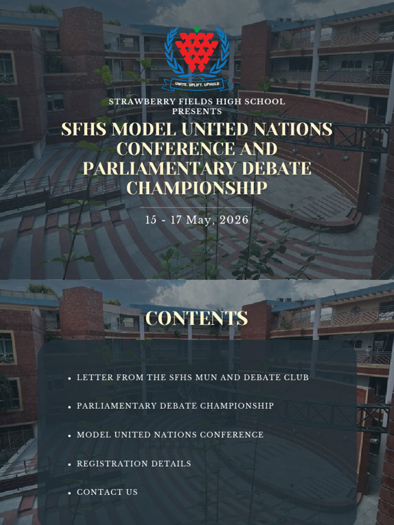 Sfhs Mun'26 Invite | PDF