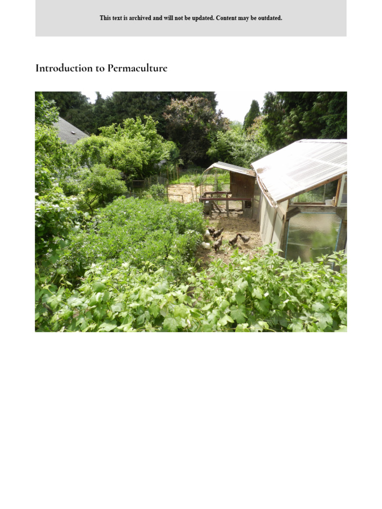 Introduction to Permaculture 1753910290 | PDF | Permaculture | Natural ...
