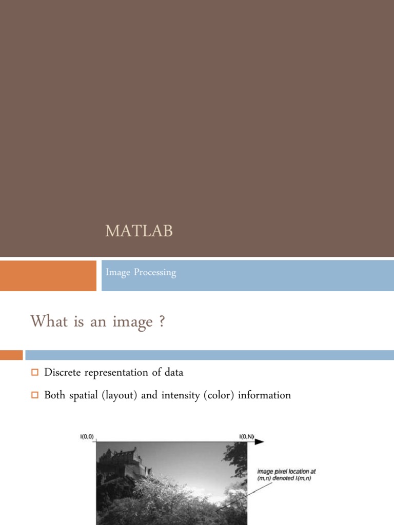 Matlab Image Processing | PDF