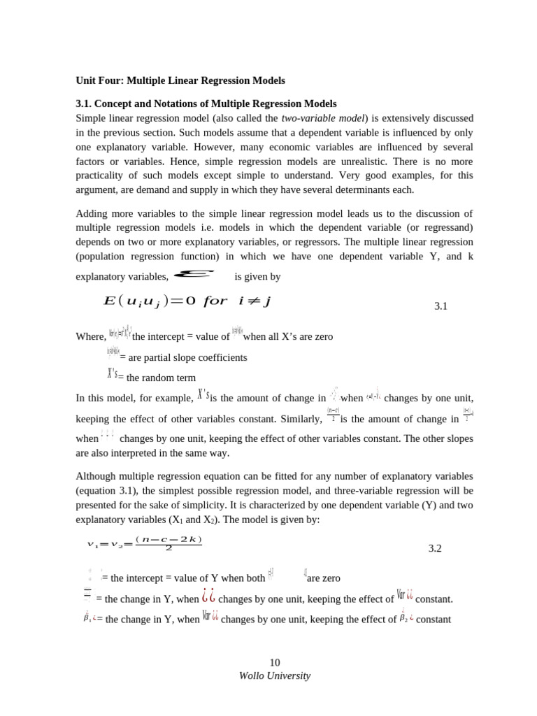 Econometrics | PDF | Ordinary Least Squares | Linear Regression