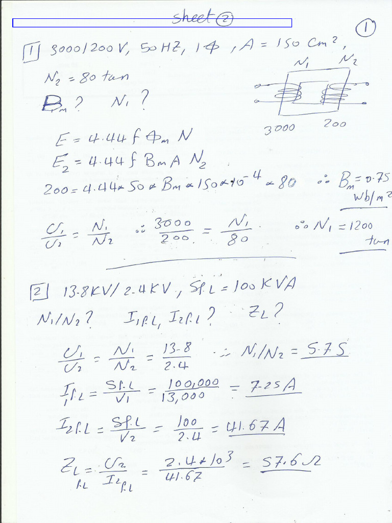1-Energy Power Sources Sheet 1 Solution ...