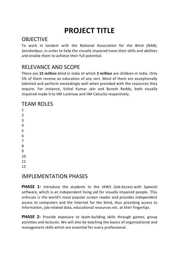 OB Project Proposal | PDF