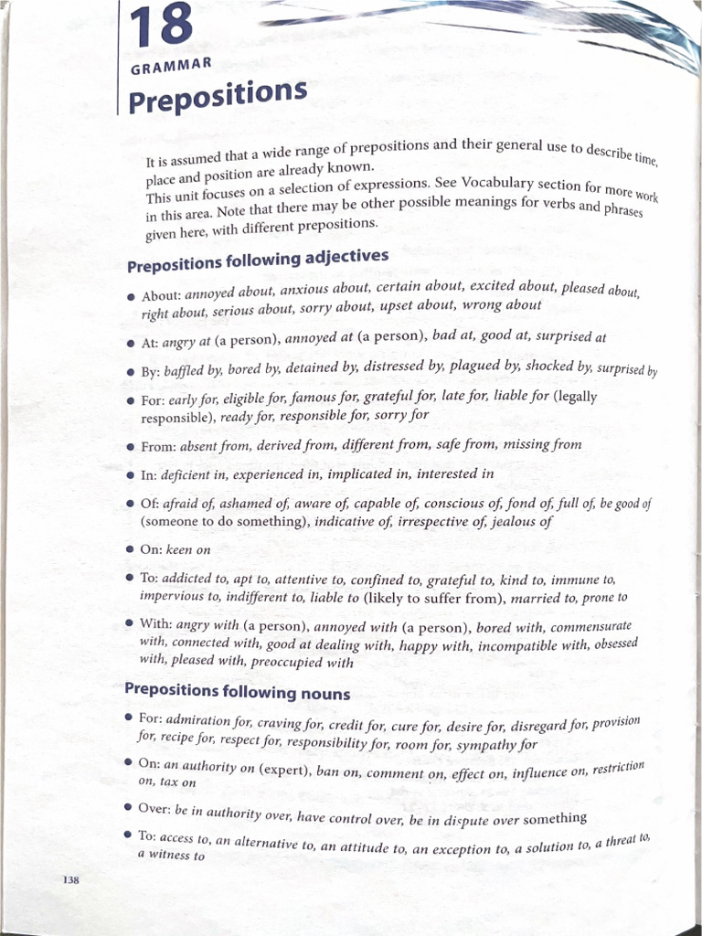 Prepositions | PDF