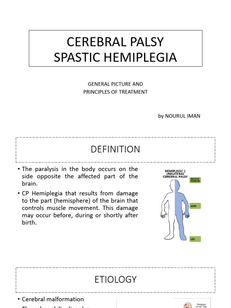 Cp Hemiplegia Nourul Iman | PDF | Anatomical Terms Of Motion | Thumb