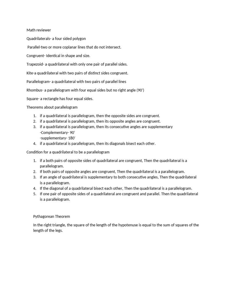 Math Reviewer | PDF