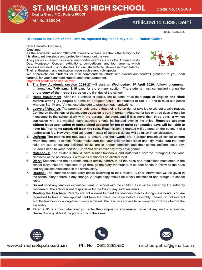 Term End Notice 19.03.26 | PDF