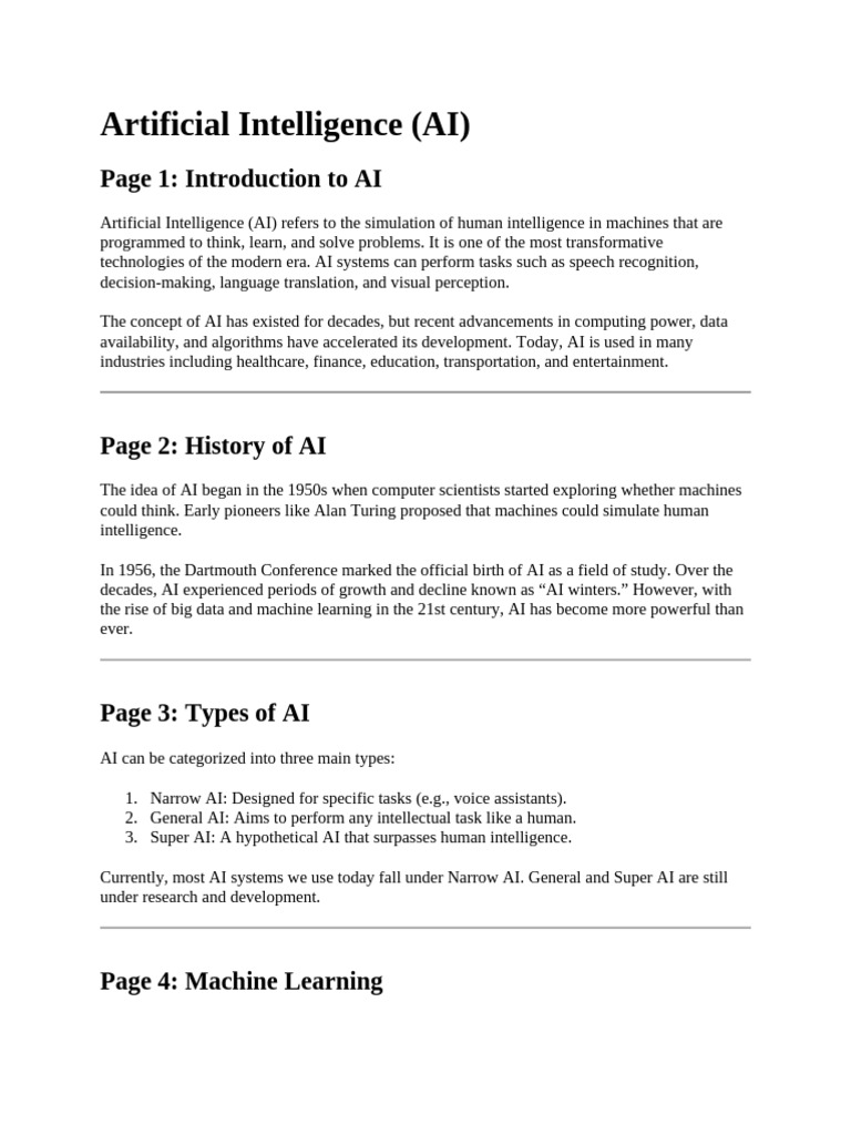 Artificial Intelligence | PDF | Artificial Intelligence | Intelligence ...