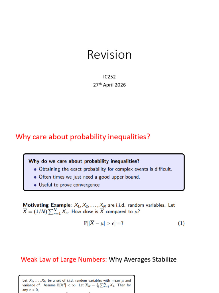 Revision | PDF | Estimator | Normal Distribution