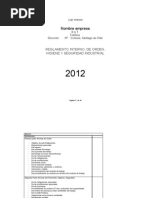 Modelo Reglamento Interno