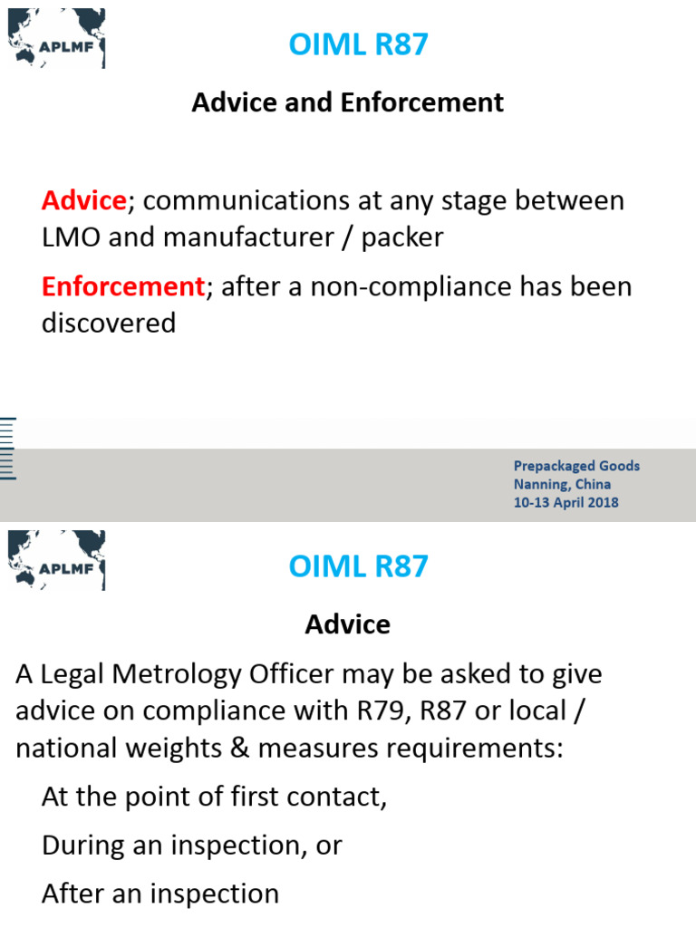 R87 Advice and Enforcement | PDF | Regulatory Compliance