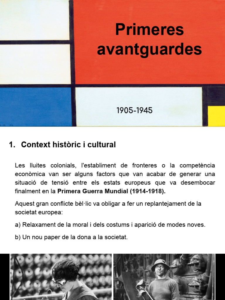 1B. Primeres avantguardes - Arquitectura (1) | PDF