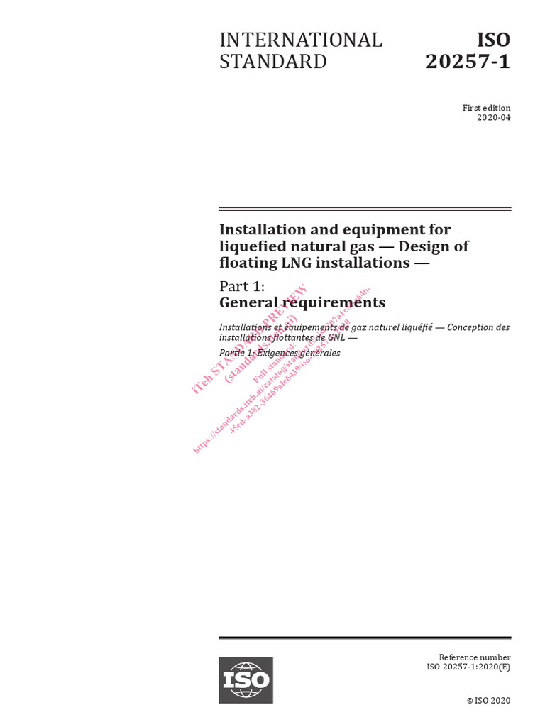 Installation and Equipment for Liquefied Natural Gas — Design of ...