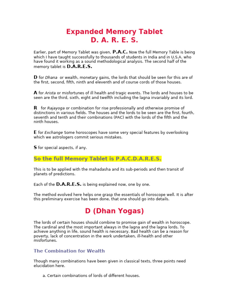 14 Expanded Memory Tablet D. A. R. E. S. | PDF | Planets In Astrology ...