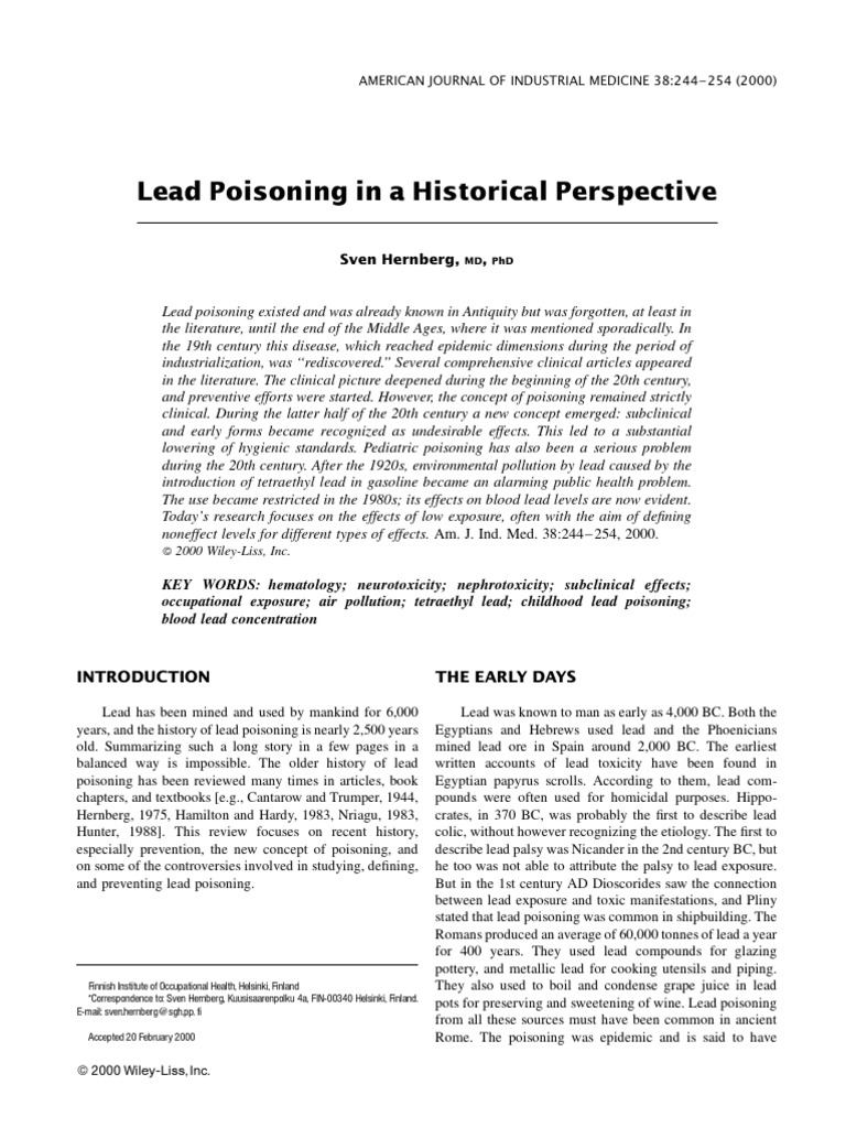Where does lead come from picture