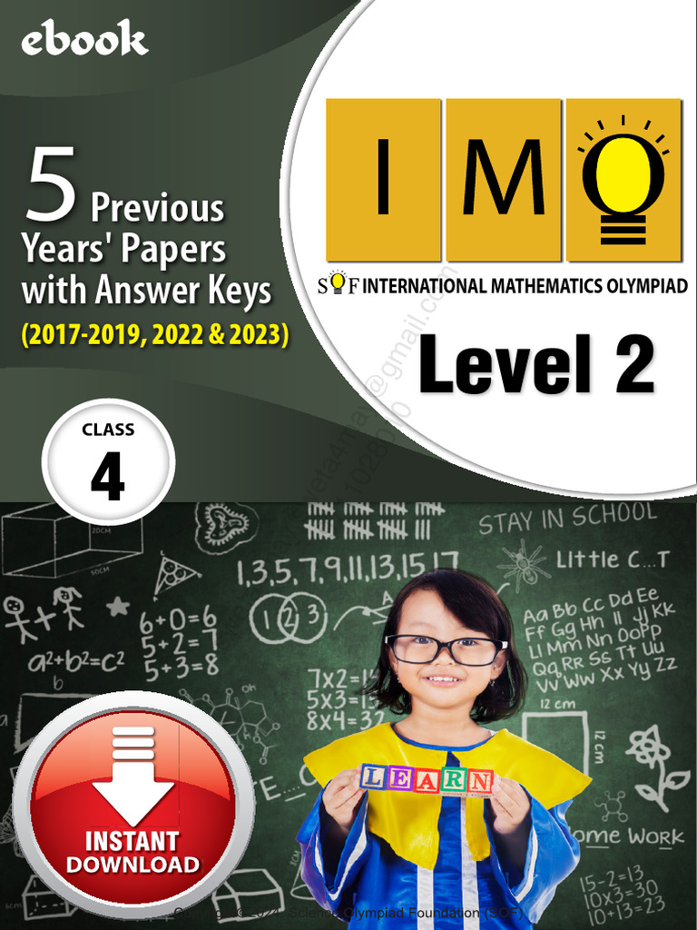 Imo Previous 5 Years e Book Level 2 Class 4 2024 | PDF