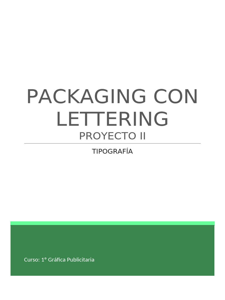 Packaging Lettering - Sonia Perez | PDF | Diseño