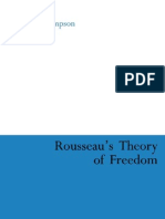 Rousseau 039 S Theory of Freedom Continuum Studies in Philosophy