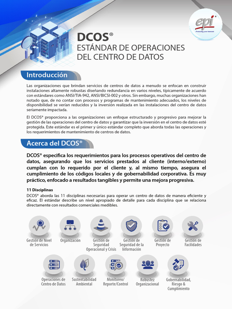 DCOS_Brochure_Spanish | PDF | Calidad (comercial) | Business