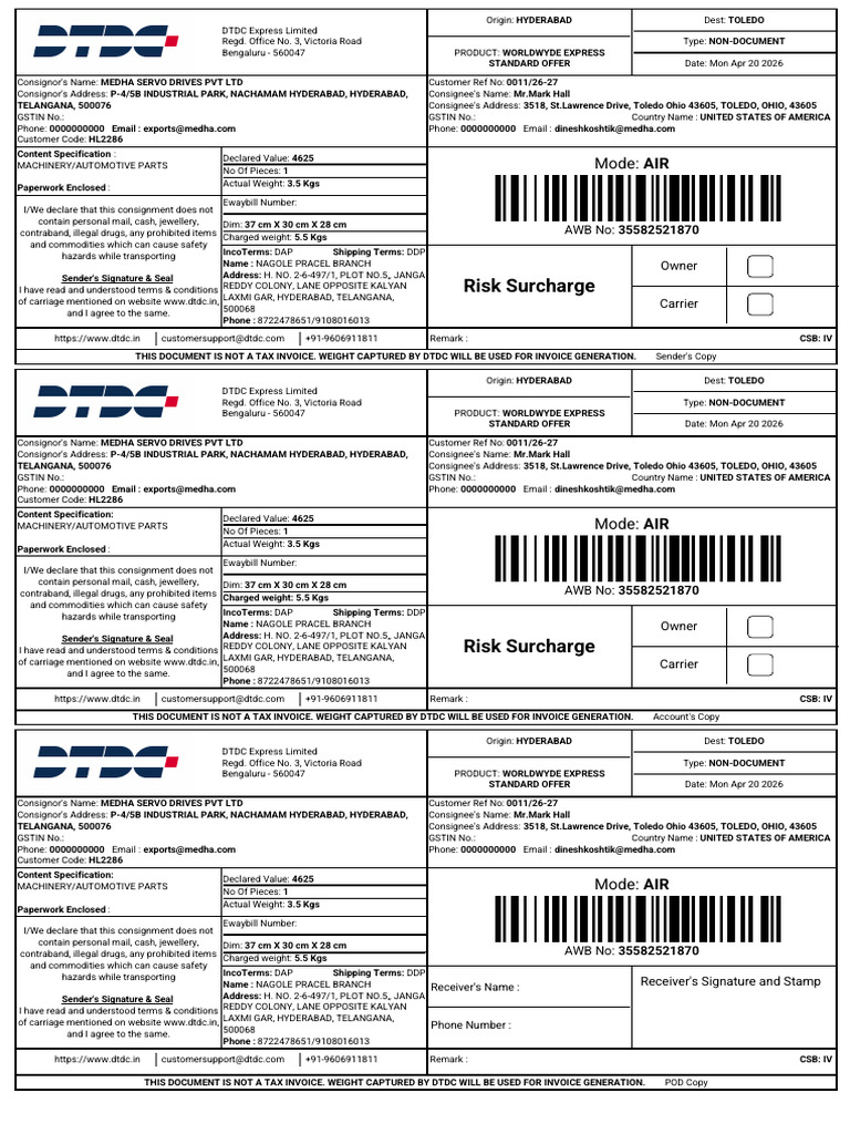 Shipping_Label_35582521870 | PDF | Mail | Freight Transport