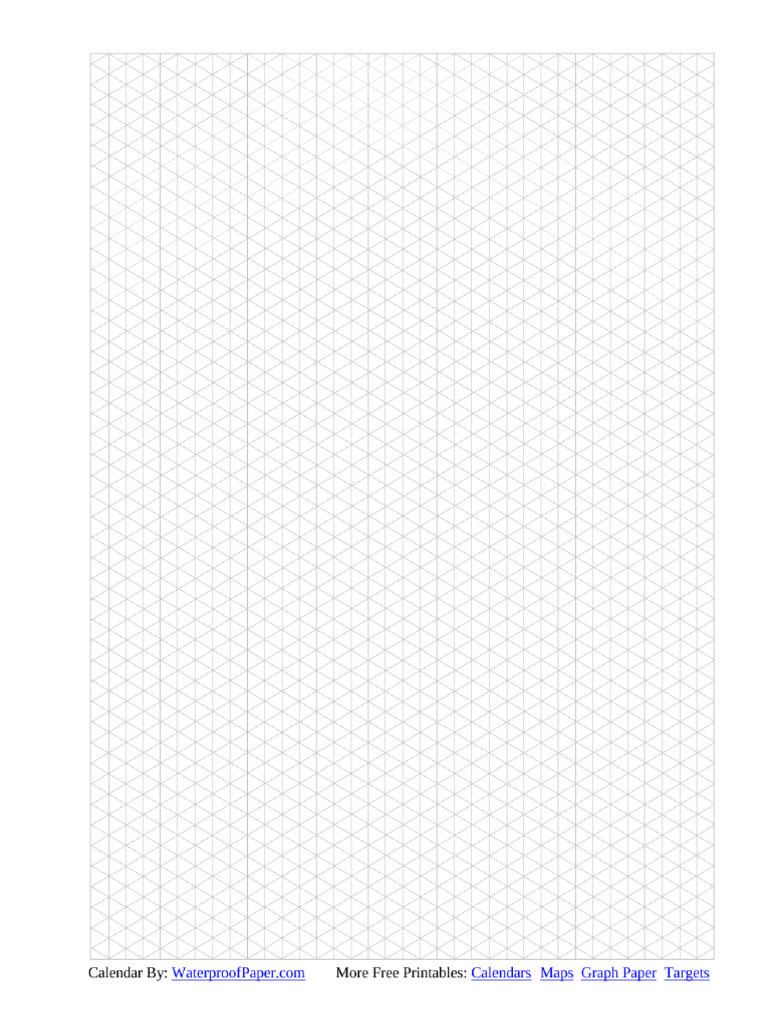 Free Printable Isometric Grid Paper - Isometric-graphing-paper | PDF