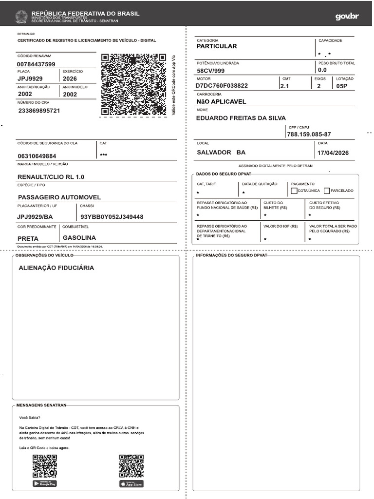 Cvrl Renault Clio Rl | PDF