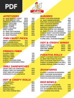 Garsa Kitchen Full Menu Overview | PDF | Salad | Food And Drink Preparation