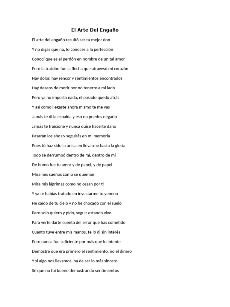 El Arte Del Engaño | PDF