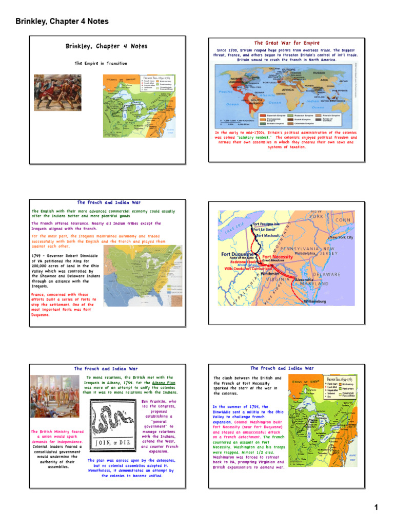 Brinkley Chapter 4 Notes PDF | PDF