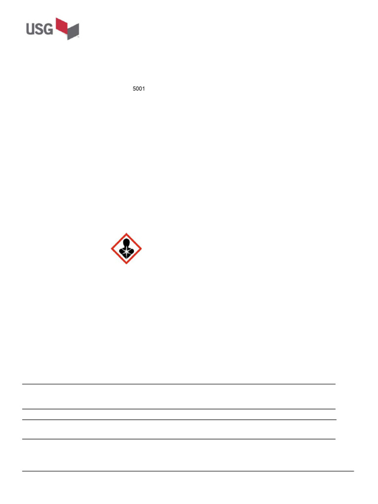 Usg Securock Gypsum Concrete Patch Sds en 54000005001 | PDF | Dangerous ...