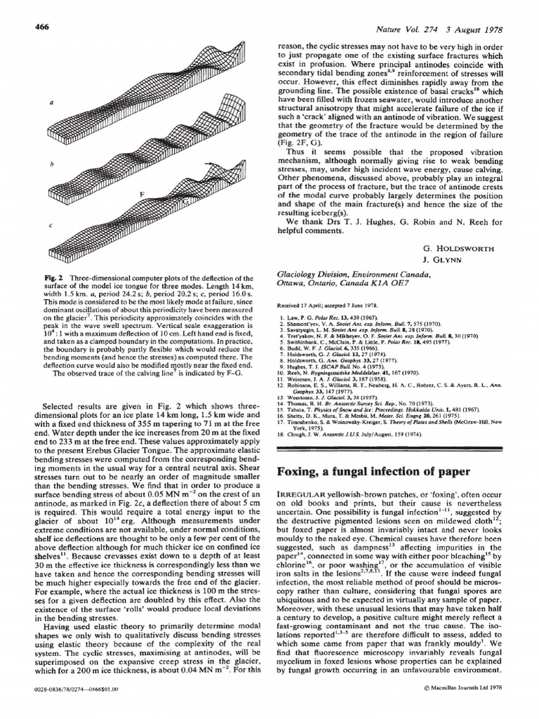 FOXING 1978 Meynell-Newsam Fungal-Infection-paper En | PDF | Fracture ...