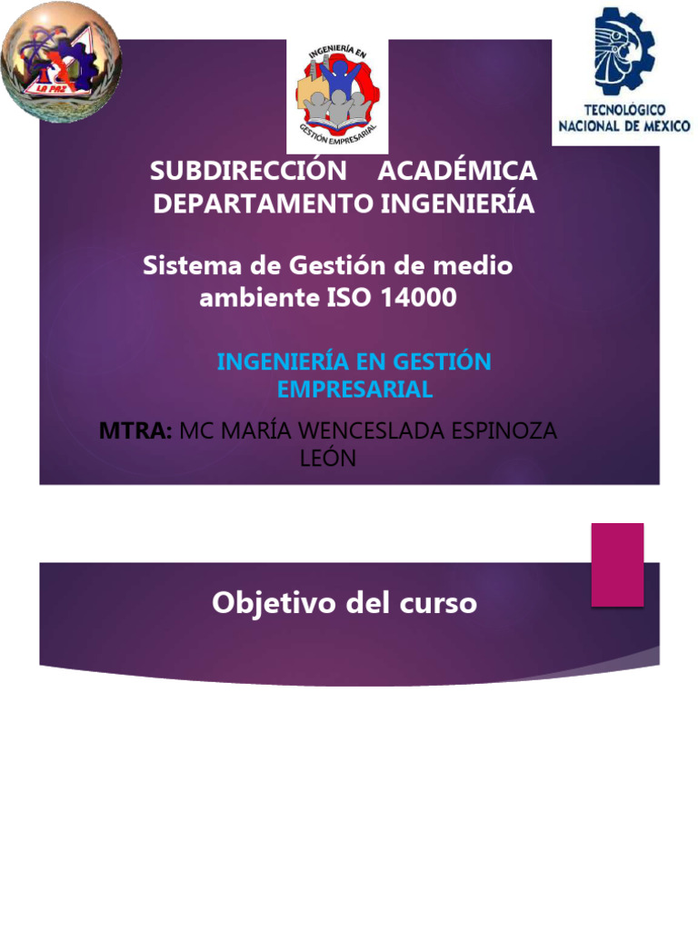 Unidad i Norma 14001 -Alum | PDF | Política de medio ambiente | Entorno ...