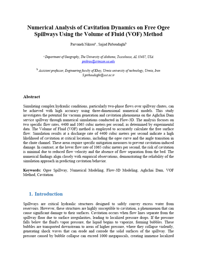 2412.00695v3 | PDF | Spillway | Fluid Dynamics